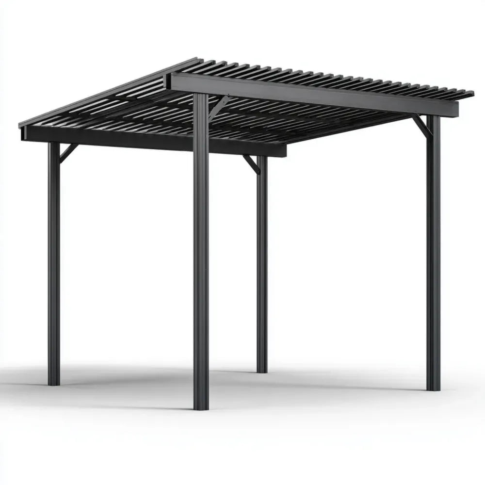 Aluminum Pergola 400x300x250 cm - Anthracite - Modern Design
