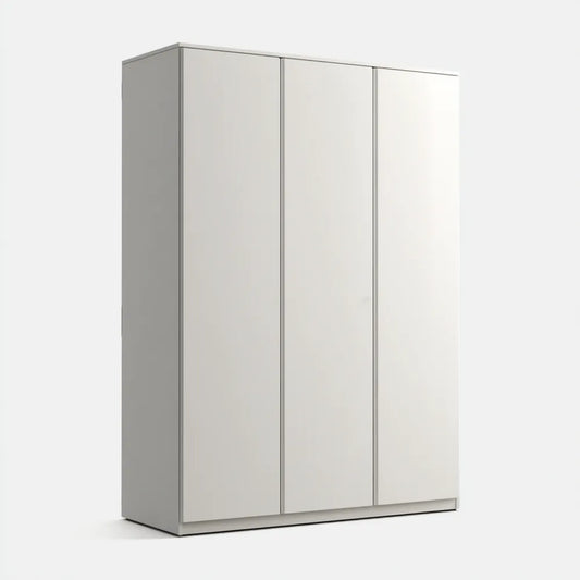 Wardrobe 180x60x200 cm - MDF - White - Minimalist Design